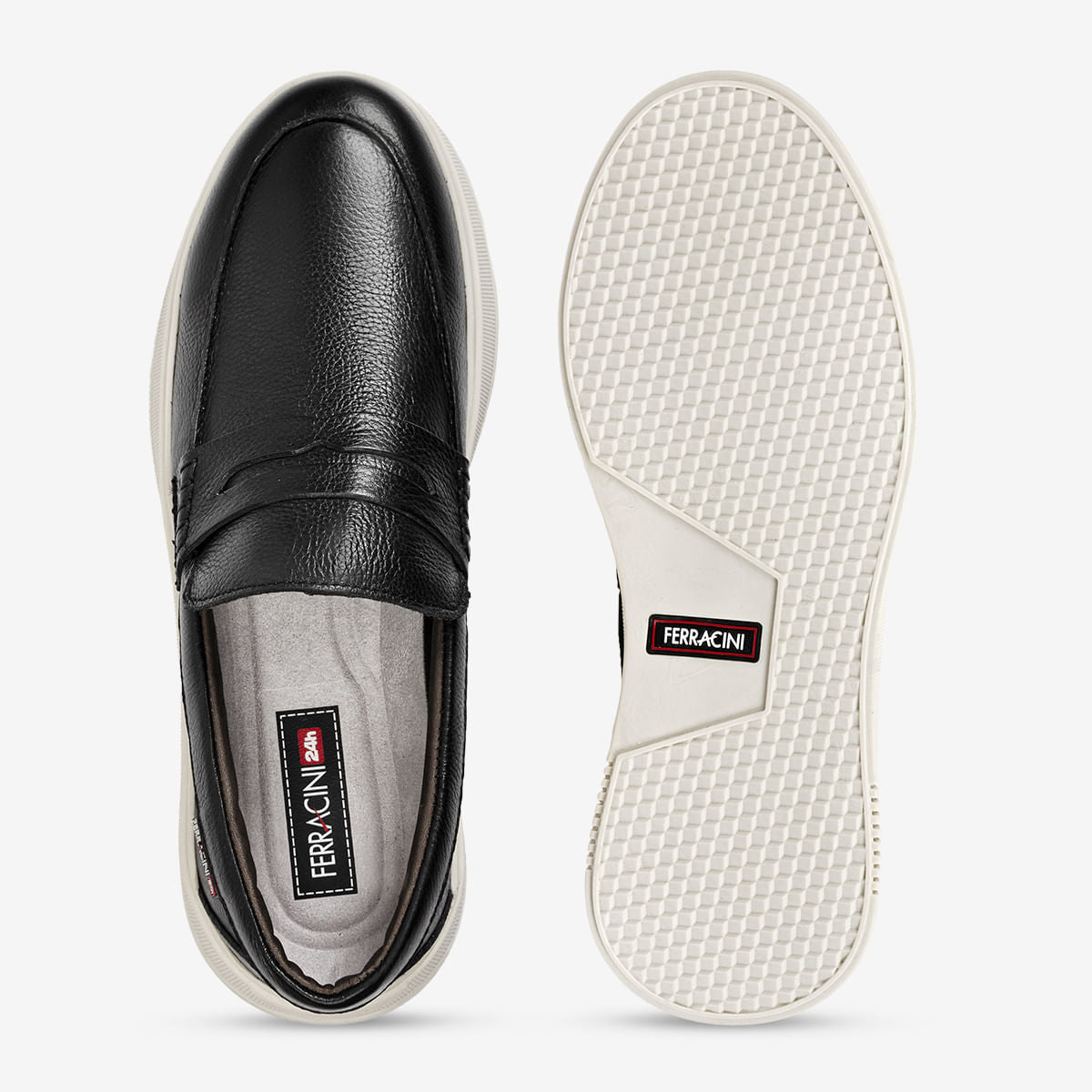 Mocassim Ferracini Masculino Preto Logan