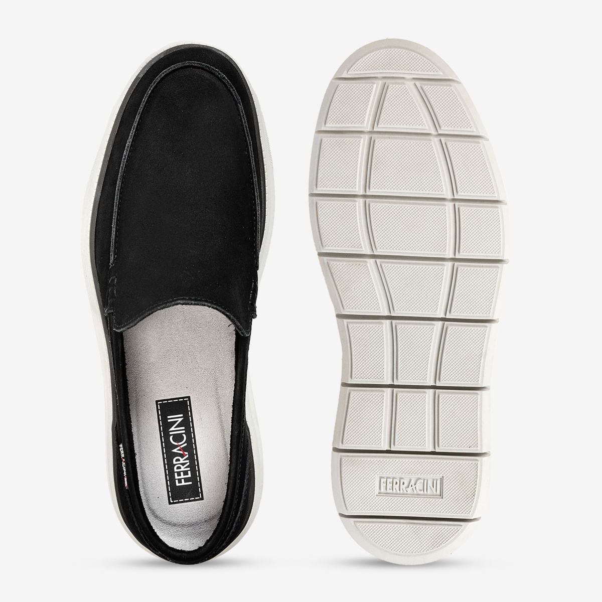 Mocassim Ferracini Masculino Preto Prisma