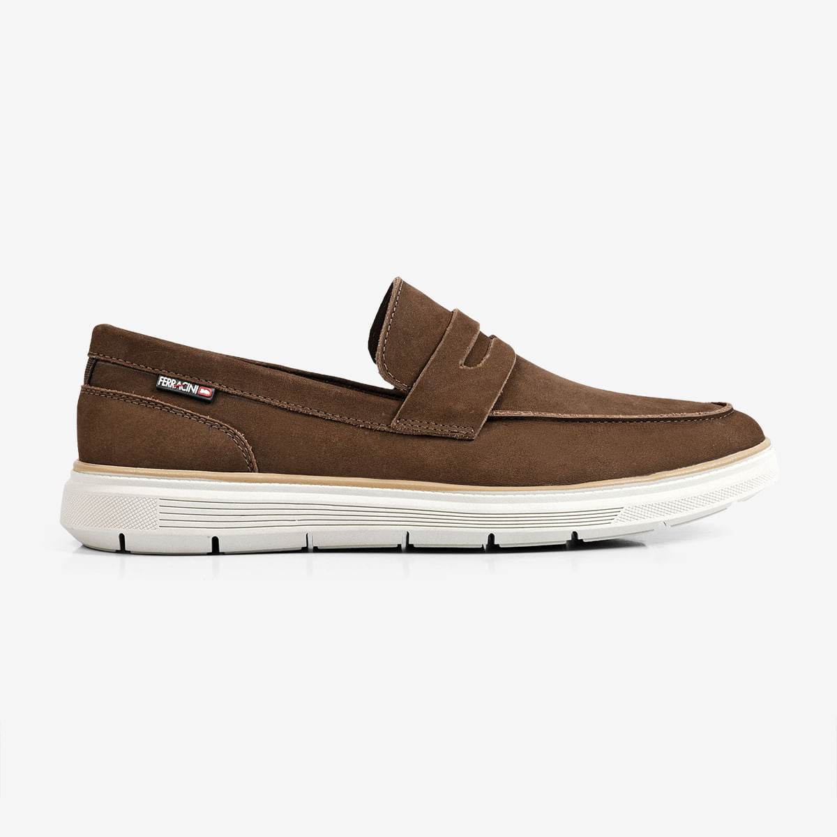 Mocassim Ferracini Masculino Café Prisma